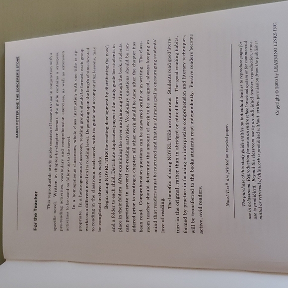Harry Potter and the Sorcerers Stone Novel-Ties Study Guide - Paperback - Picture 2 of 12